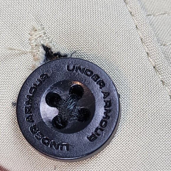 Under Armour boy sz 14 khaki performance shorts golf activewear preppy - Picture 5 of 9